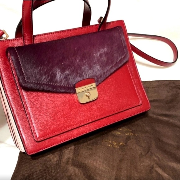 NWT Kate Spade Zarinah Hyde Place Leather/Calf Hair Satchel